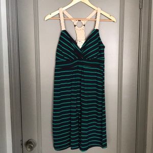 Pink Rose - Stripped Cotton Summer Dress